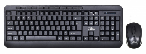 TITANUM TK109 Wireless set - USB keyboard + mouse Black