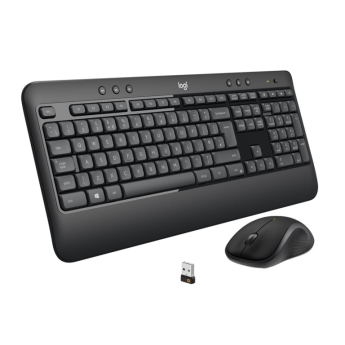 Logitech MK540 Advanced - Keyboard and mouse set - wireless - 2.4 GHz - QWERTY - US International