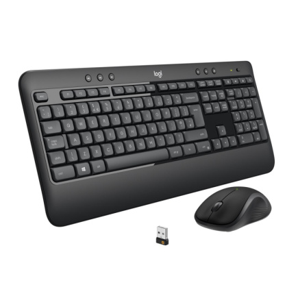 Logitech MK540 Advanced - Keyboard and mouse set - wireless - 2.4 GHz - QWERTY - US International