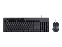 GEMBIRD Mouse and Keyboard desktop set black US-Layout