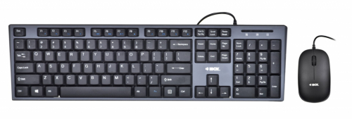 iBox IKMS606 keyboard Mouse included Home USB QWERTY UK English Black