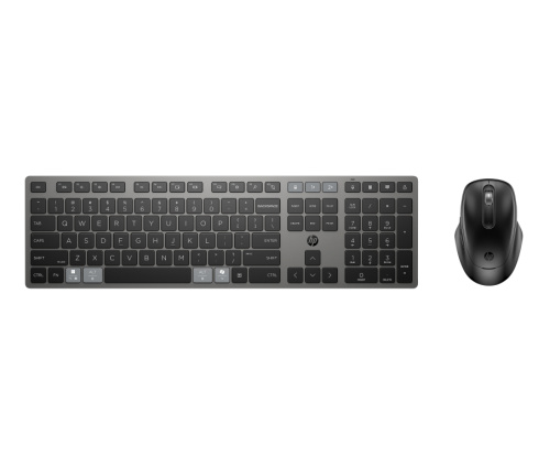 HP 720 Wireless Mouse Keyboard Combo - Multi-Device, Dual-Mode, Programmable, Rechargeable, 4000 dpi - Nightfall Black - ENG