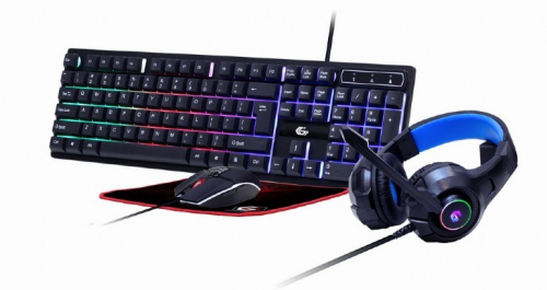 Gembird GGS-UMGL4-02 keyboard Mouse included Gaming USB QWERTY US English Black