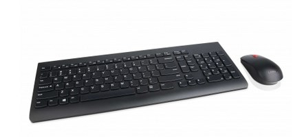 Lenovo 4X30M39504 keyboard Mouse included Universal Nordic Black