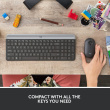 Logitech Slim Combo MK470, SWE, hall - Juhtmevaba klaviatuur + hiir / 920-009200 Nordic