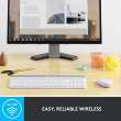 Logitech Slim Combo MK470, SWE, valge - Juhtmevaba klaviatuur + hiir / 920-009201 Nordic