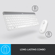 Logitech Slim Combo MK470, SWE, valge - Juhtmevaba klaviatuur + hiir / 920-009201 Nordic