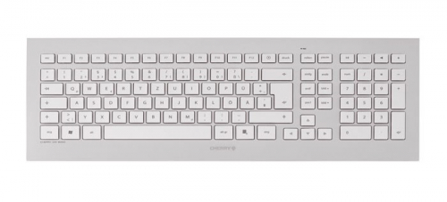 CHERRY DW 8000 keyboard Mouse included Office RF Wireless Swiss Silver, White