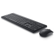 Dell | Keyboard and Mouse | KM3322W | Keyboard and Mouse Set | Wireless | Batteries included | Russian | Black | Wireless connection