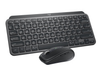 LOGITECH MX Keys Mini Combo for Business Keyboard and mouse set backlit wireless Bluetooth LE QWERTY US International graphite (US)
