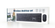 Gembird KBS-WCH-04 Wireless desktop set (keyboard + mouse), black, US-layout