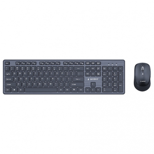 Gembird KBS-WCH-04 Wireless desktop set (keyboard + mouse), black, US-layout