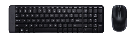Logitech G MK220 keyboard RF Wireless QWERTY US International Black