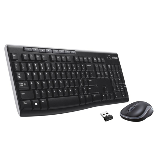 Logitech | MK270 | Keyboard and Mouse Set | Wireless | Mouse included | Batteries included | US | Black, Silver | USB | English | Numeric keypad
