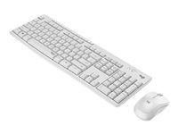 LOGITECH MK295 Silent Keyboard and mouse set wireless 2.4 GHz Nordic off white (PAN)