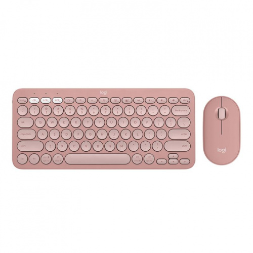 Logitech Pebble 2 Combo, US, roosa - Juhtmevaba klaviatuur ja hiir / 920-012241