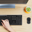 Logitech Keyboard MK270 black US/Int Layout