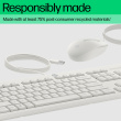 HP 225 G2 USB Wired Mouse Keyboard Combo, Copilot Key - Cashmere White - ESTONIAN