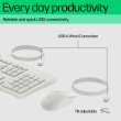 HP 225 G2 USB Wired Mouse Keyboard Combo, Copilot Key - Cashmere White - ESTONIAN