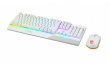 MSI VIGOR GK30 COMBO WHITE MEMchanical Gaming Keyboard + Gaming Mouse Bundle 'UK Layout, 6-Zone RGB Lighting Keyboard, Dual-Zone RGB Lighting Mouse, 5000 DPI Optical Sensor, Center'
