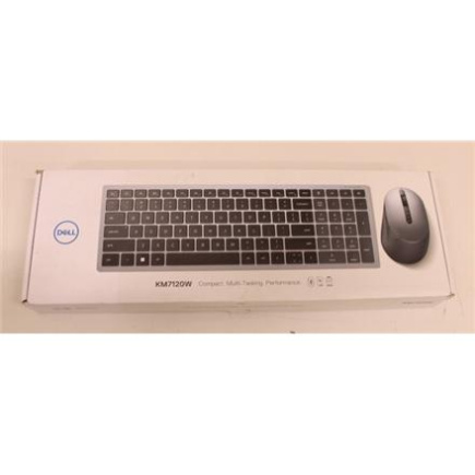 Renew.  | Dell | Keyboard and Mouse | KM7120W | Wireless | 2.4 GHz, Bluetooth 5.0 | Batteries included | US | REFURBISHED | Bluetooth | Titan Gray | Numeric keypad | Wireless connection