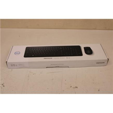 Восстановленный. Dell Keyboard and Mouse KM3322W Wireless US International | Dell | Keyboard and Mouse | KM3322W | Keyboard and Mouse Set | Wireless | Batteries included | US | DAMAGED PACKAGING, REFURBISHED | Черный | Wireless connection