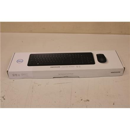 Восстановленный. Dell Keyboard and Mouse KM3322W Wireless US International | Dell | Keyboard and Mouse | KM3322W | Keyboard and Mouse Set | Wireless | Batteries included | US | DAMAGED PACKAGING, REFURBISHED | Черный | Wireless connection
