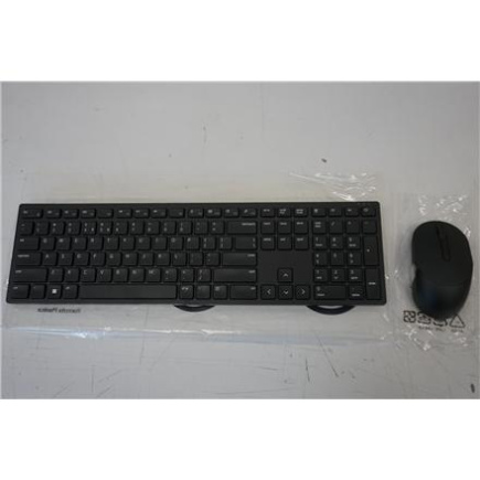 Renew. Dell Keyboard and Mouse KM5221W Pro Wireless US International (RTL BOX) | Dell | Pro Keyboard and Mouse (RTL BOX) | KM5221W | Keyboard and Mouse Set | Wireless | Batteries included | US | REFURBISHED | Black | Wireless connection
