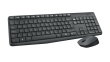 Logitech MK235 keyboard Mouse included USB QWERTY US International Grey