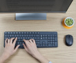 Logitech MK235 keyboard Mouse included USB QWERTY US International Grey
