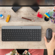  Logitech MK470 Slim Combo Wireless Keyboard + Mouse, US, Graphite