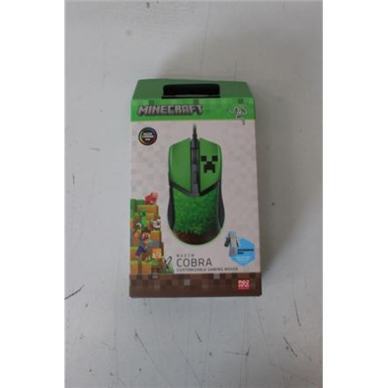Taastatud. Razer Cobra Gaming Mouse, Wired, Minecraft Edition | Razer Gaming Mouse | Cobra | Wired | Minecraft Edition | UNPACKED, DAMAGED PACKAGING