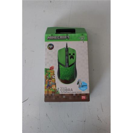 Taastatud. Razer Cobra Gaming Mouse, Wired, Minecraft Edition | Razer Gaming Mouse | Cobra | Wired | Minecraft Edition | UNPACKED, DAMAGED PACKAGING