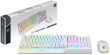 MSI VIGOR GK30 COMBO Valge MEMchanical Gaming Keyboard + Gaming Mouse Bundle 'UK Layout, 6-Zone RGB Lighting Keyboard, Dual-Zone RGB Lighting Mouse, 5000 DPI Optical Sensor, Center'