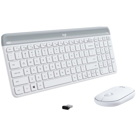 LOGITECH MK470 Slim Wireless Combo - OFF-Valge - US INT'L