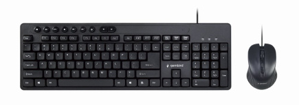 Gembird KBS-UM-04 keyboard Mouse included Universal USB QWERTY US English Must