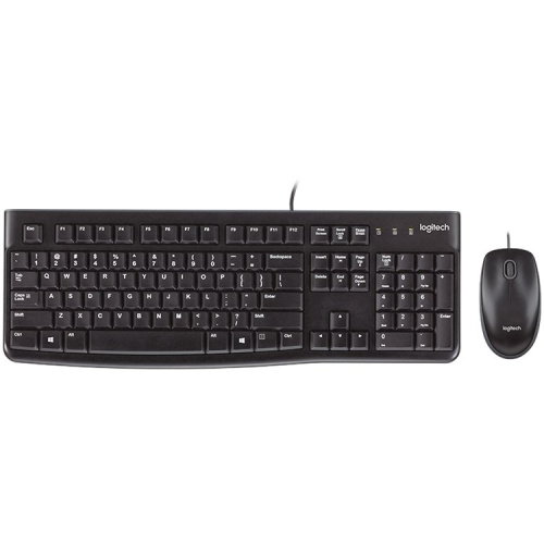 LOGITECH MK120 Corded Combo - Черный - USB - US INT'L - EER