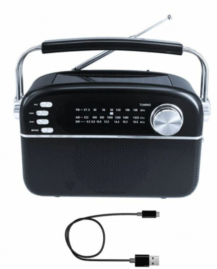 Päikesepatareidega raadio Manta RDI918