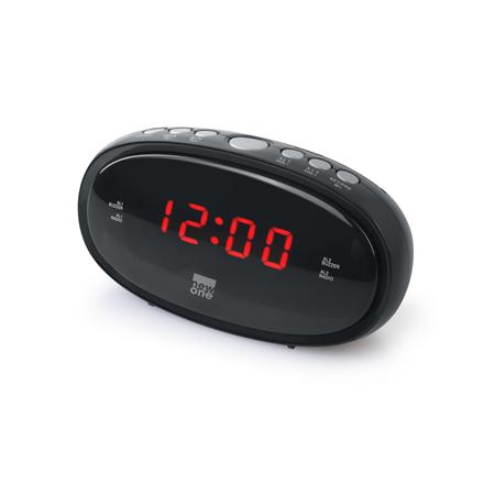 New-One | Clock-radio | CR100 | Alarm function | Black