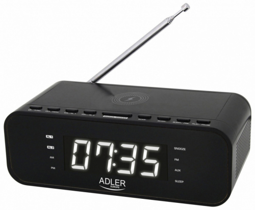 ADLER AD 1192b radio alarm clock black