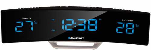 Blaupunkt CR12BK radio Clock Digital Black, Silver