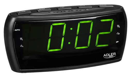 Adler AD 1121 radio Clock Analog & digital Black