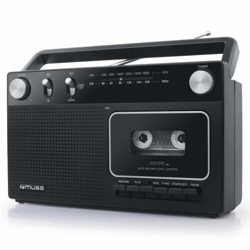 Muse, FM, must - Raadio kassetiga / M-152RC