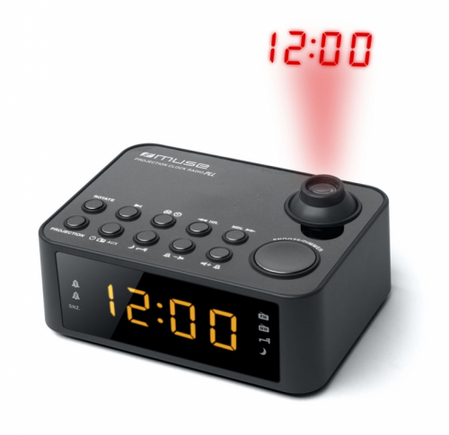 Muse | M-178P | Black | Clock radio