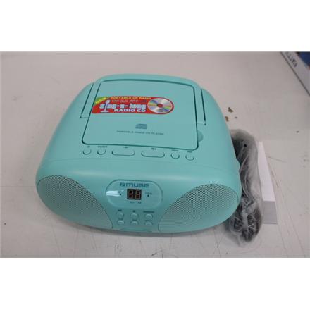 Taastatud. Muse MD-203 KB Portable Sing-A-Long Radio CD Player, Blue | Muse Portable Sing-A-Long Radio CD Player | MD-203 KB | DAMAGED PACKAGING | AUX in | CD player | FM radio | Muse | Portable Sing-A-Long Radio CD Player | MD-203 KB | DAMAGED PACKAGING