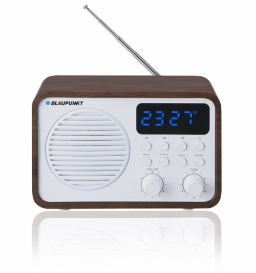 Portable radio with Bluetooth and USB BLAUPUNKT PP7BT, colour: brown wood/white