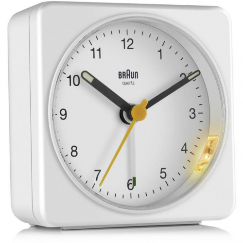 Braun BC 03 W Quarzwecker analog wei