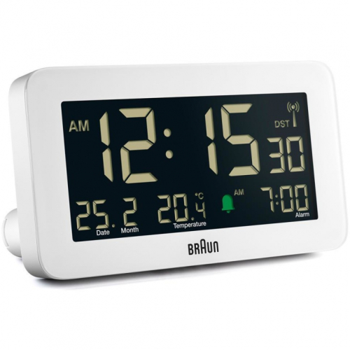 Braun BC10 DCF-W Funkwecker wei