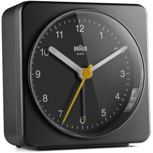 Braun BC 03 B Quarzwecker analog schwarz