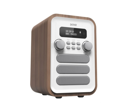 Denver DAB-48WHITE Personal Digital White, Wood
